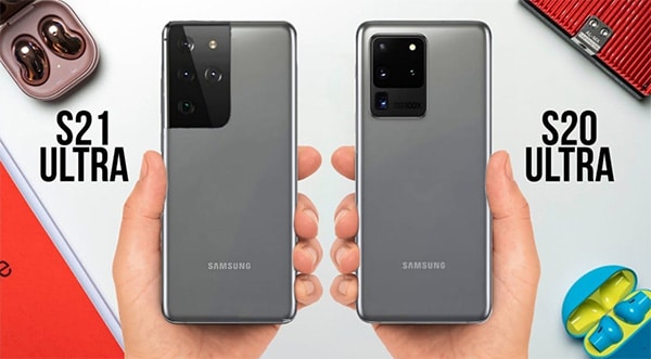 So sánh Galaxy S21 Ultra và Galaxy S20 Ultra về thiết kế 