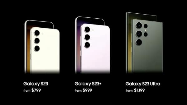 Giá bán niêm yết của dòng Galaxy S23 Series