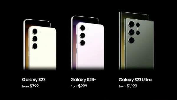 Bảng giá bán tham khảo của dòng Galaxy S23 Series