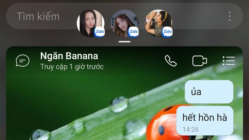Bóng chat Zalo cho phép hiển thị tin nhắn nổi trên màn hình