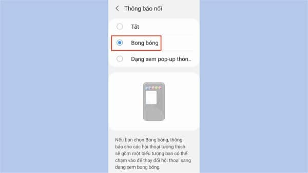 Chọn Bong bóng